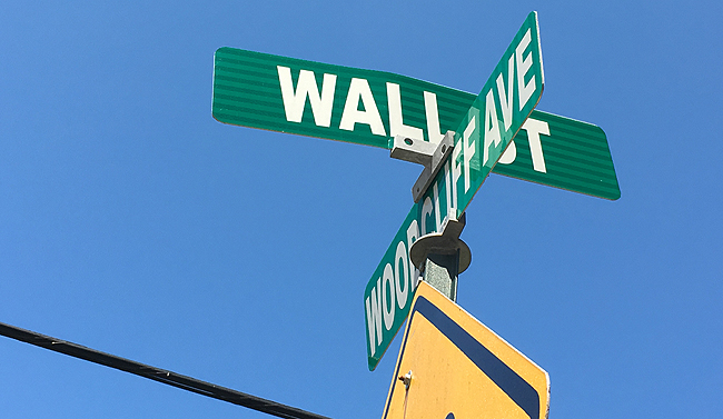 So as you can see, I don't live too far from Wall Street. It's just a few blocks from my condo and I pass Wall Street every time I ride my bike to my favorite Chinese Restaurant. I'm sure you can tell, it's not the NYC Wall Street, but it's Wall Street none the less. Hahaha.
