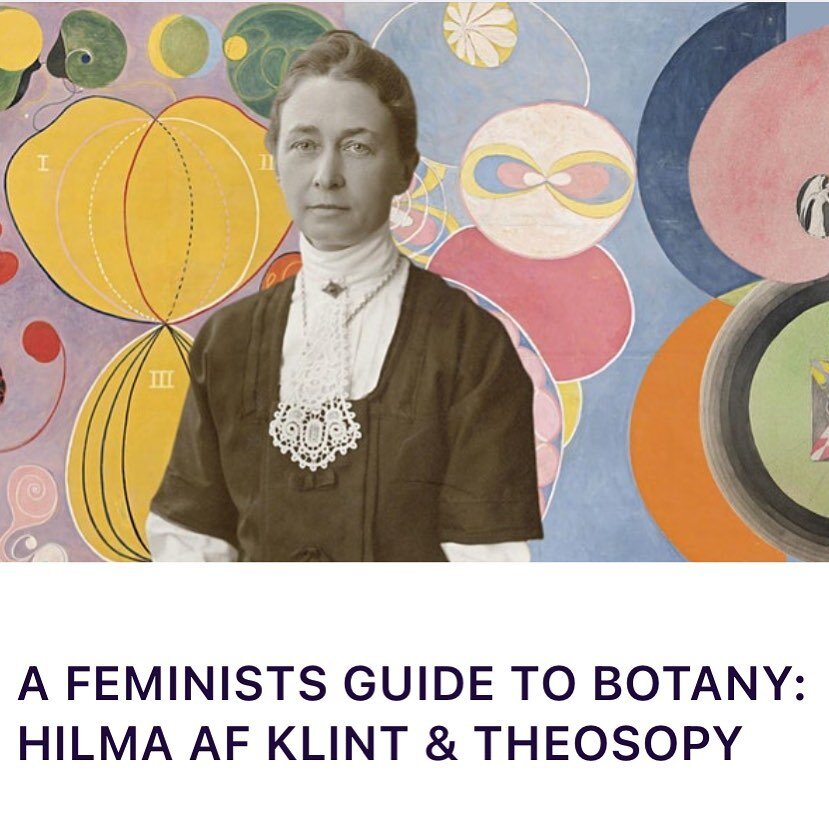 TONIGHT! Last chance to book recording tickets! This class is dedicated to the life and work of one of the most visionary female artists you've never heard of - Hilma Af Klint was a swedish victorian woman, who, obsessed with the natural world around