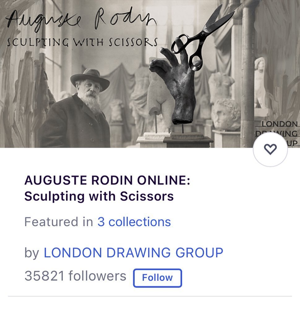 SCULPTING WITH SCISSORS this Wednesday!

Tutor @frances.stanfield will guide you in carving out paper versions of Rodin's sculpture.

Using scissors and paper helps us to recreate Rodin's method of reducing the form to simplified shapes, a technique 