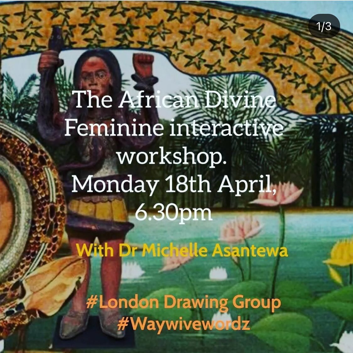 Next up on our Monday evening Feminist Lecture Program! We&rsquo;re switching it up with an interactive lecture/workshop! We&rsquo;re thrilled to welcome back @michelleyaaasantewa for this unique session exploring THE AFRICAN DIVINE FEMININE!
&bull;
