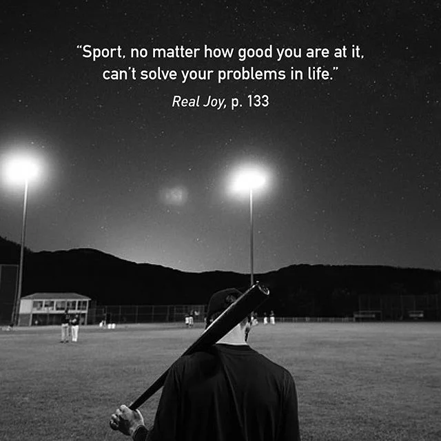 &quot;Sport, no matter how good you are at it, can&rsquo;t solve your problems in life... ...No, Christian sportspeople look to God for something far more important than just as an insurance policy for winning. They look to God to give them at long l