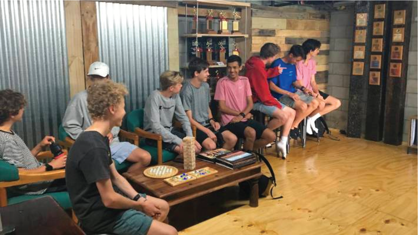 Westlake Boys students build a sports office from construction site waste traded on CivilShare.