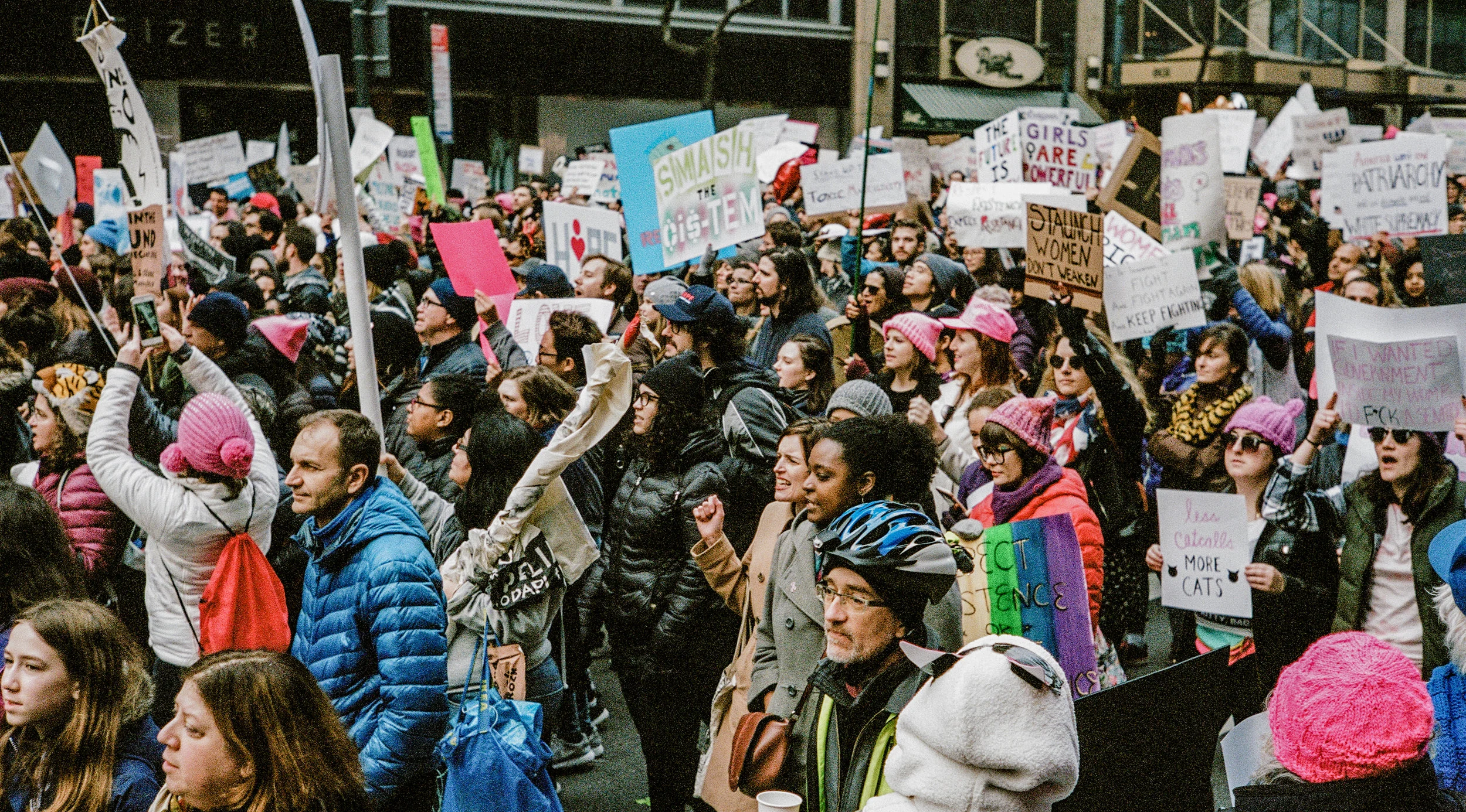 2017 NYC Women's March in midtown Manhattan