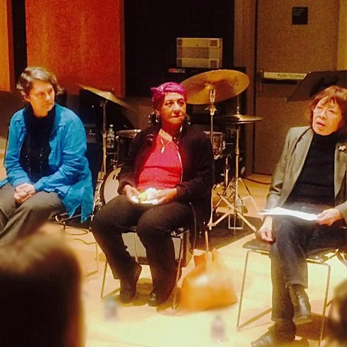 Jessica on a panel with pianists Bertha Hope and Toshiko Akiyoshi at Jazz at Lincoln Center