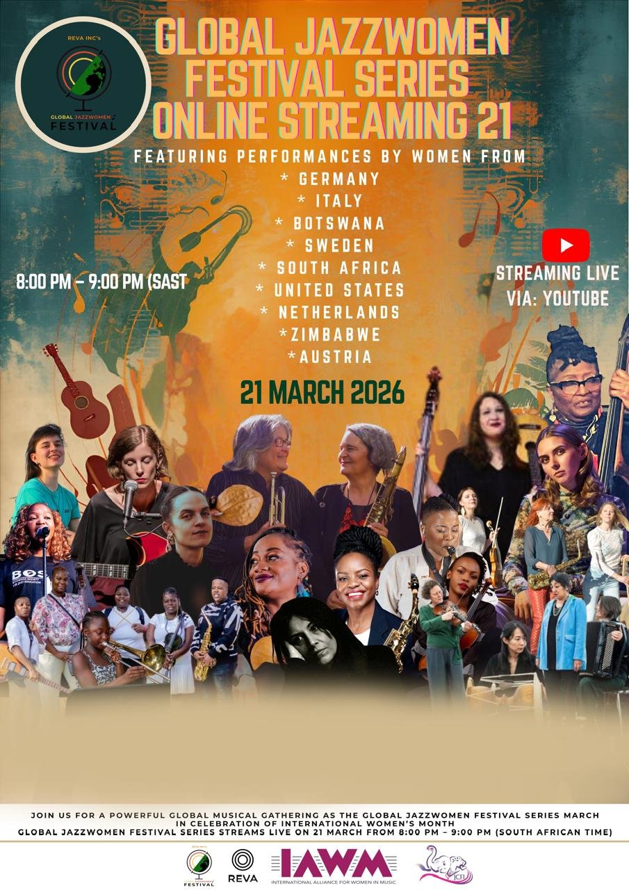 An image advertising the 2026 Global JazzWomen online performance