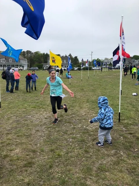 This was my first half and I was so happy with the course; the organizers and the local support! This is a great race that benefits a wonderful cause on the island! I can’t wait until next year! My cheerleading section even had fun!