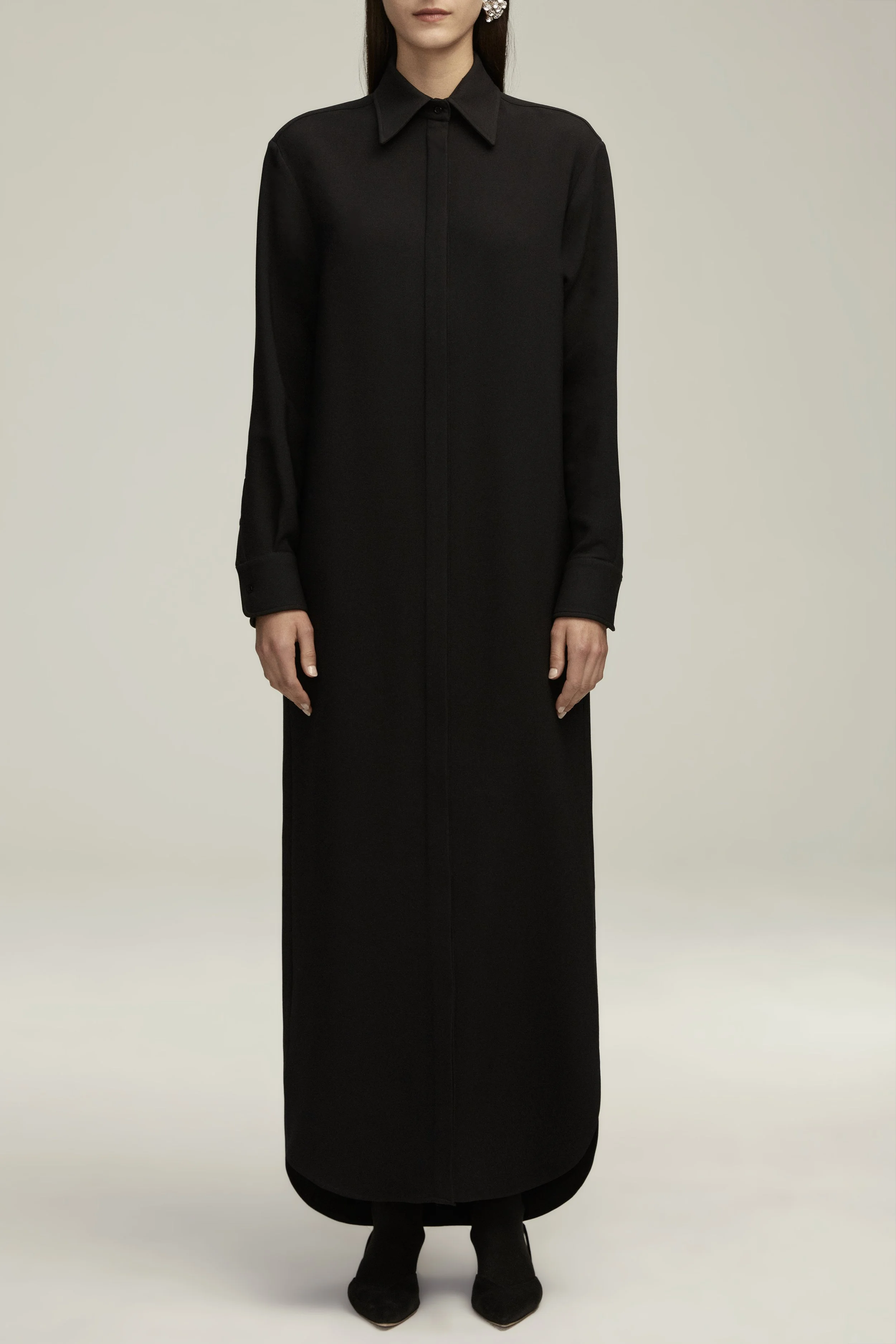 Brandon Maxwell_Isa Button Down_Black_044.jpg