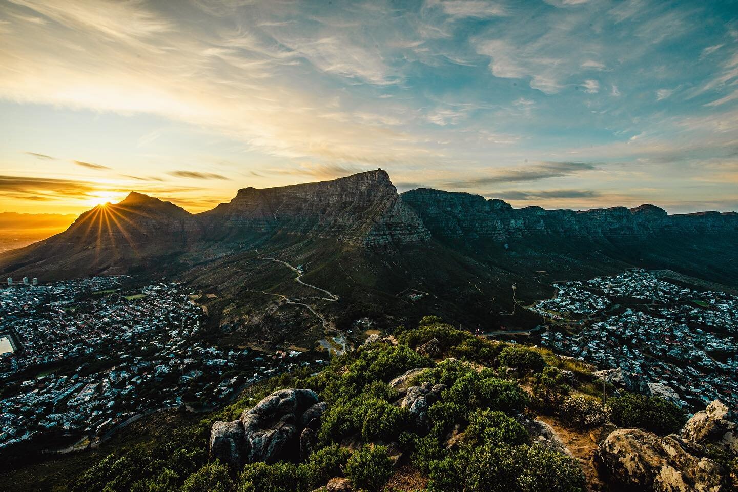 On my last day in Cape Town, I woke up at 3am to hike up Lion&rsquo;s Head, a famous mountain just a few minutes drive from downtown and which I heard has an extraordinary panorama of the city, ocean and nearby Table Mountain.

I knew sunrise would b