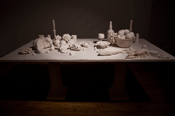Ken and Julia Yonetani, Still Life: the food bowl , 2001, Murray River Salt