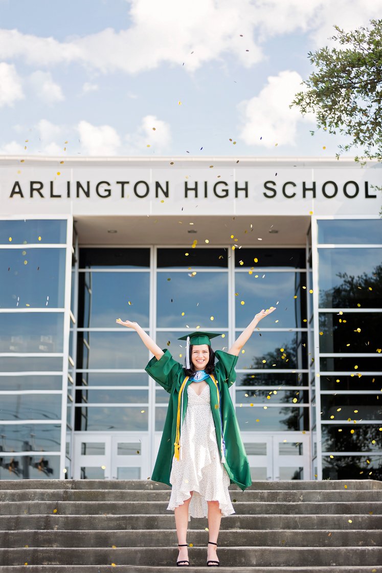 Arlington high school confetti