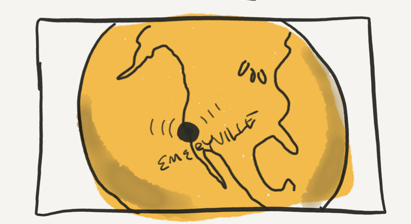 A Globe Animation, which shows the earth rotating from the episode contributor's starting country,&nbsp;to their destination country.