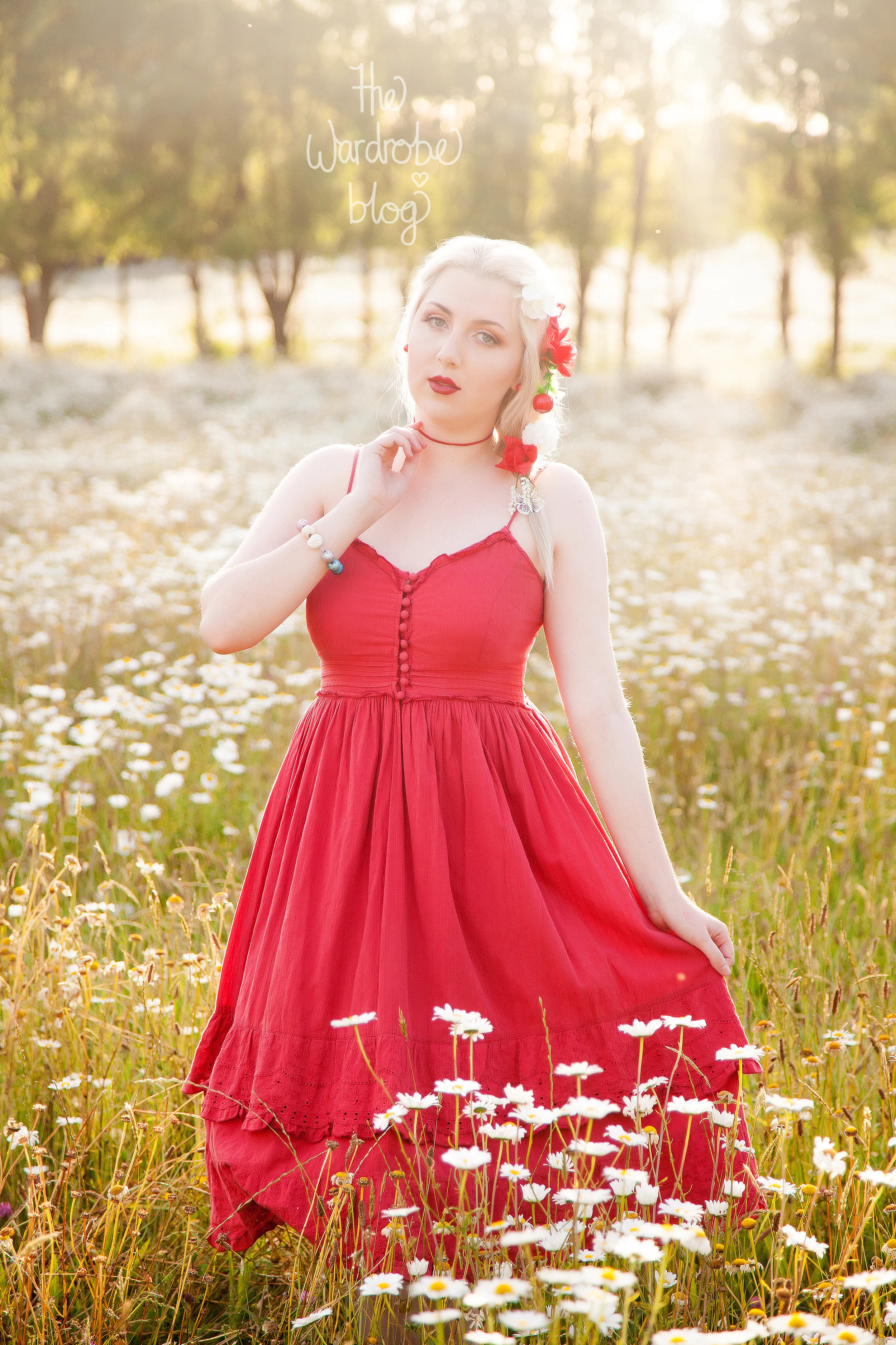 Dress from Just Jeans, Petticoat from Rita Sue Clothing, Choker + Earrings from Lovisa, Bags from Moxie Mama Wear,&nbsp;Hair flowers + Bracelet from  Shop The Wardrobe &nbsp;and Leather flats from Kmart.&nbsp;