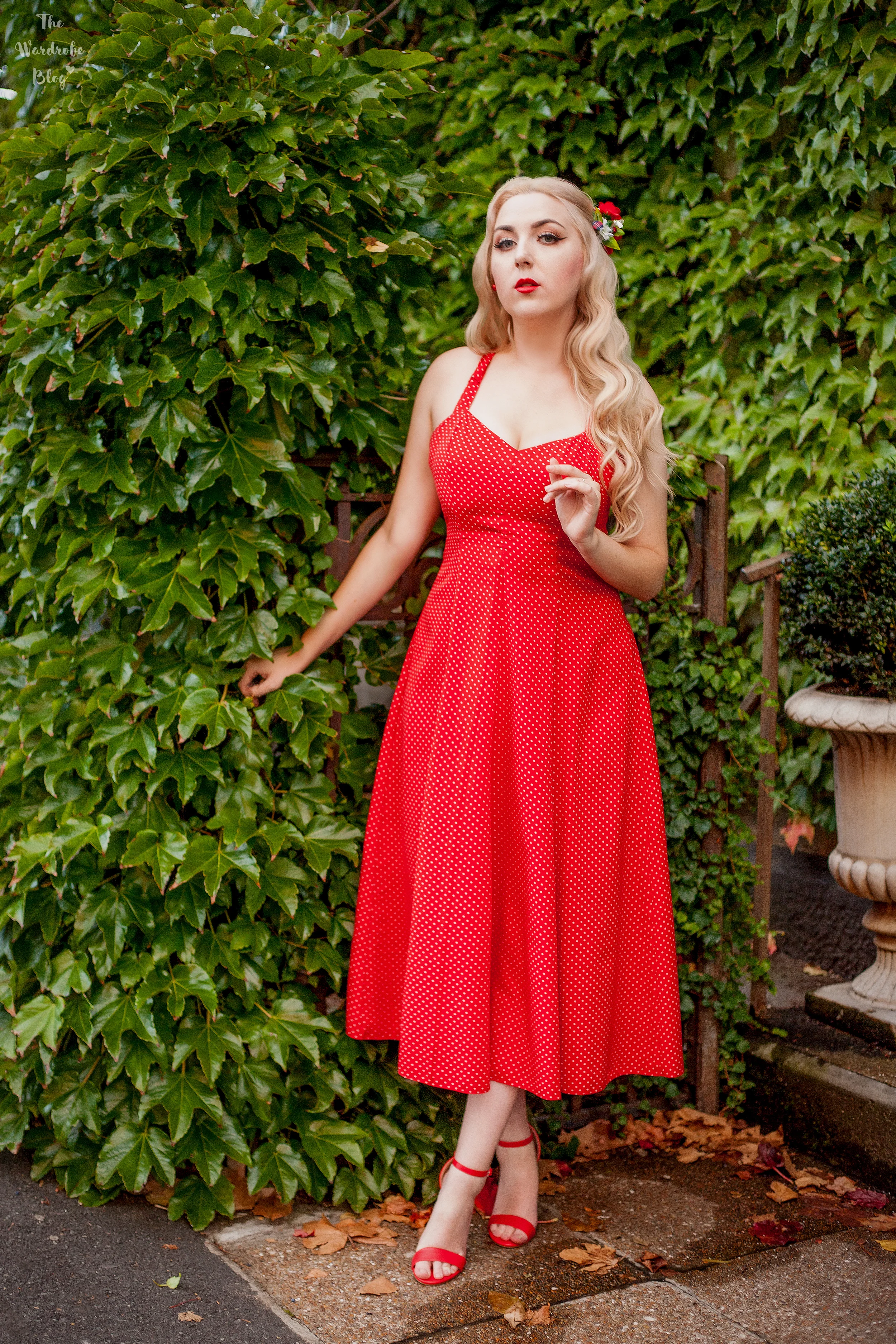 Red-Vintage-Polka-Dot-Dress