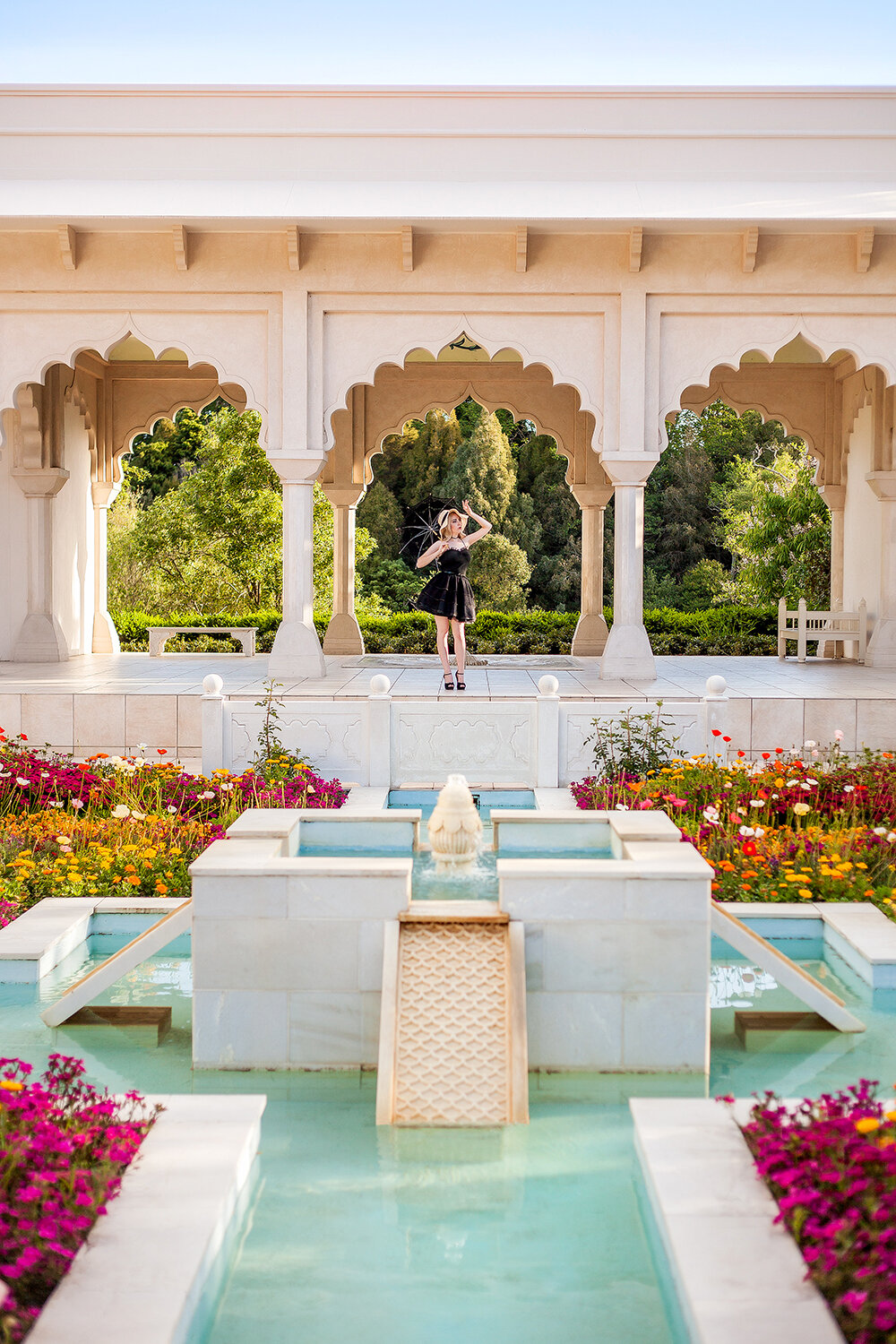 Right - Backlight coming from behind the subject, the flat light on the garden in front.