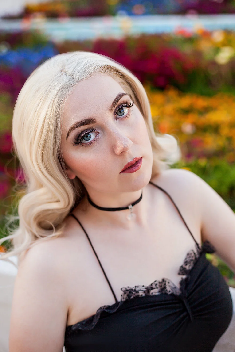 Left - Flat light is often best for elegant timeless portraits.