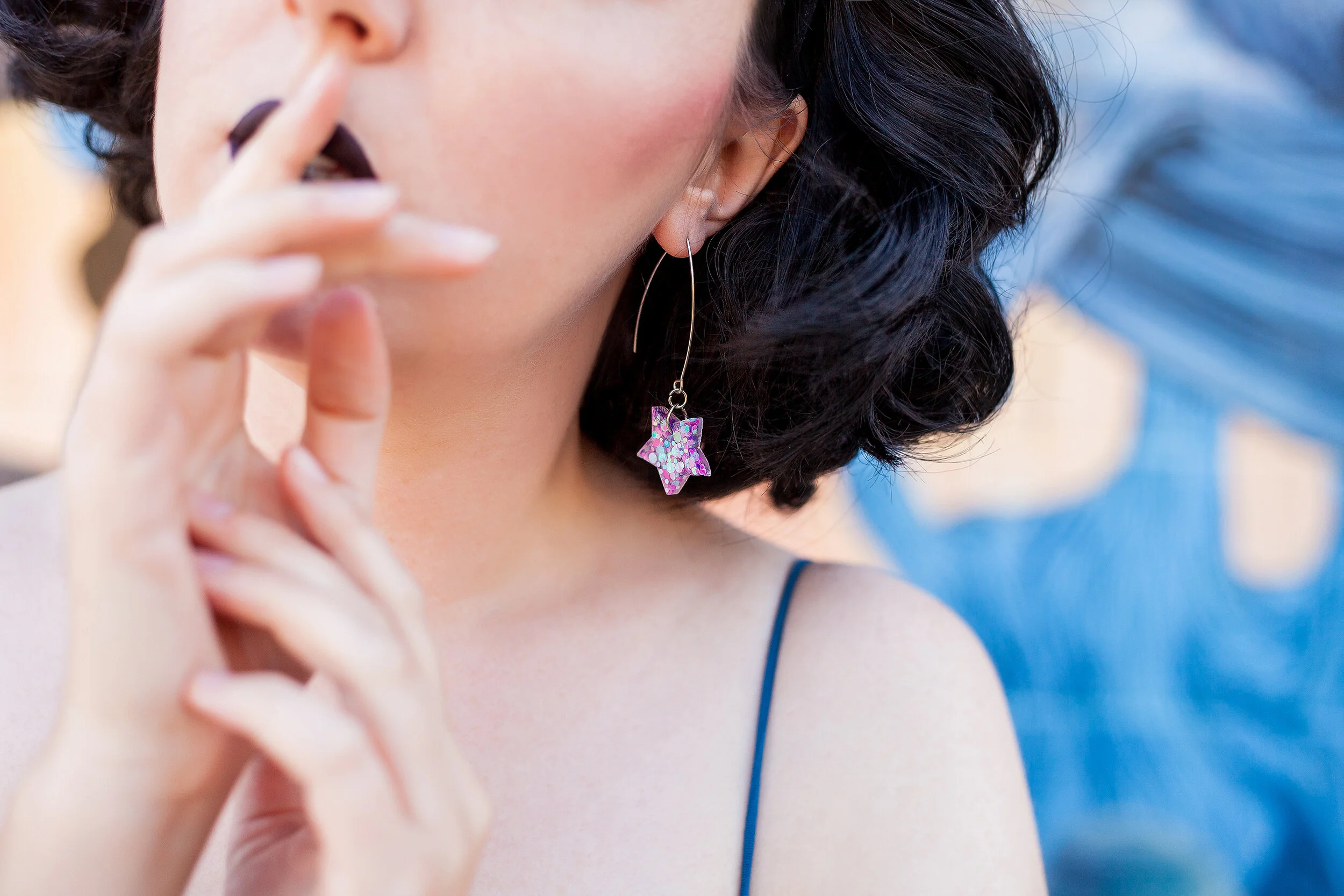 New-Zealand-Jewellery-Earrings-Star-Glitter-Resin