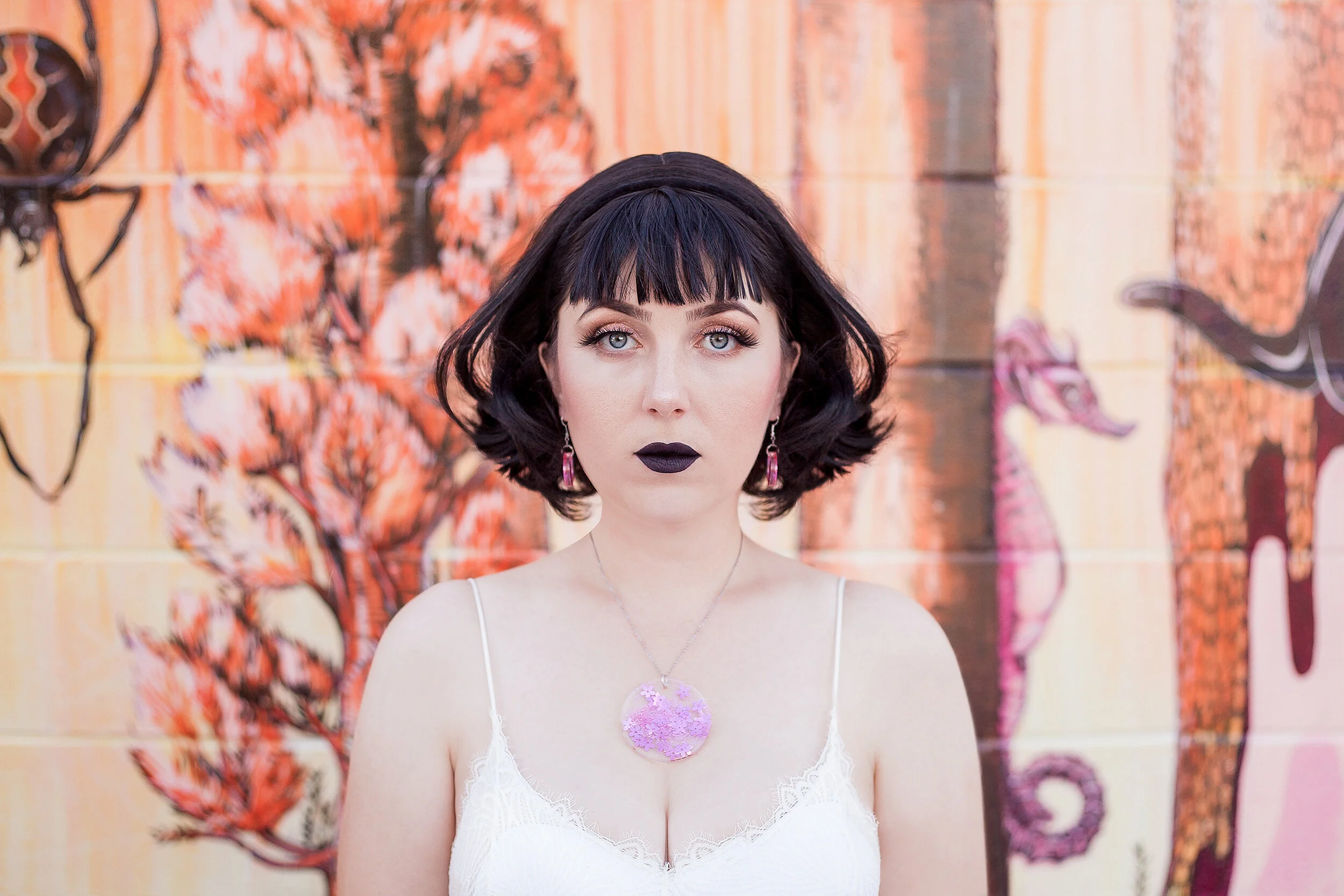 New-Zealand-Jewellery-Designer-Handmade-Glitter-Resin-Auckland-Cherry-Blossom-Set