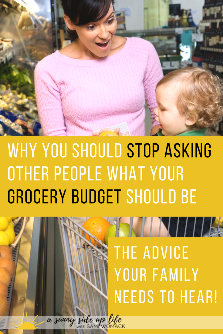 Why there is no such thing as a normal grocery budget | Sami Womack | budget tips | for beginners | family budget | grocery | groceries | food | kids | mom life | mom hacks | motherhood | how to budget for | where to start with budgeting | overwhelmed with budget | stressed about money | bills | debt | budget | household budget | frugal tips 