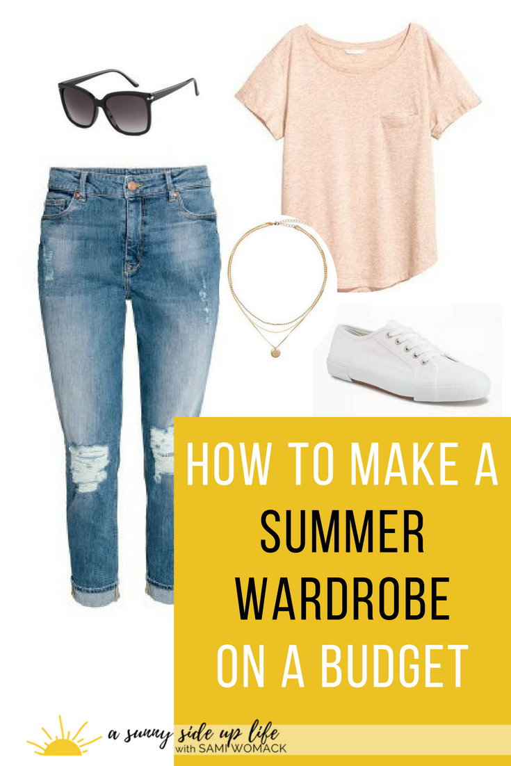 How to Make a Summer Wardrobe on a Budget | Sami Womack | cheap summer clothes | affordable wardrobe | mom style | comfy clothes | summer fashion | budget | budgeting | how to shop on a budget | capsule wardrobe | style with sneakers 
