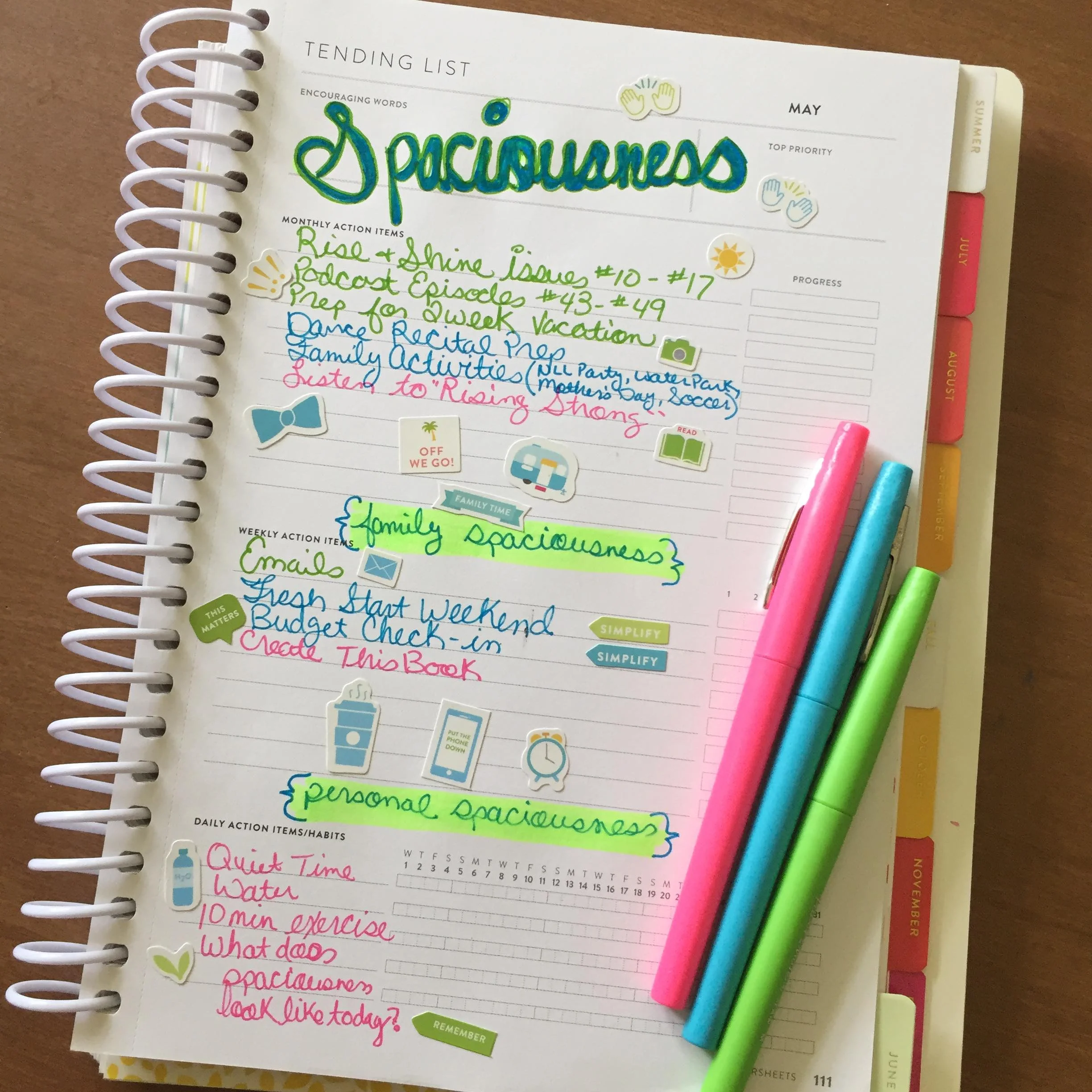 Sami’s May Goals - Click to read more on Instagram