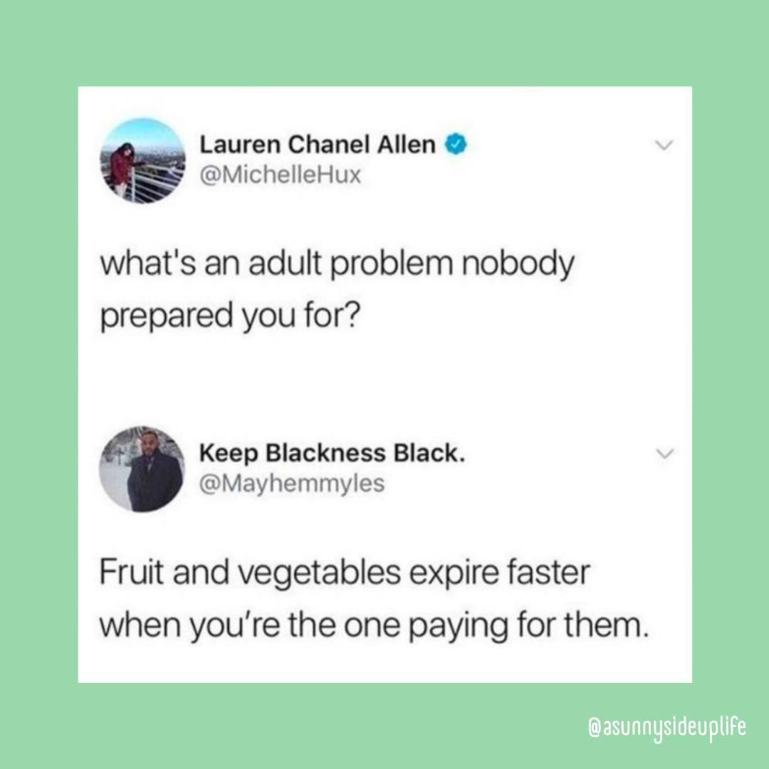 No lies told. 🥝🍌🥕🍅