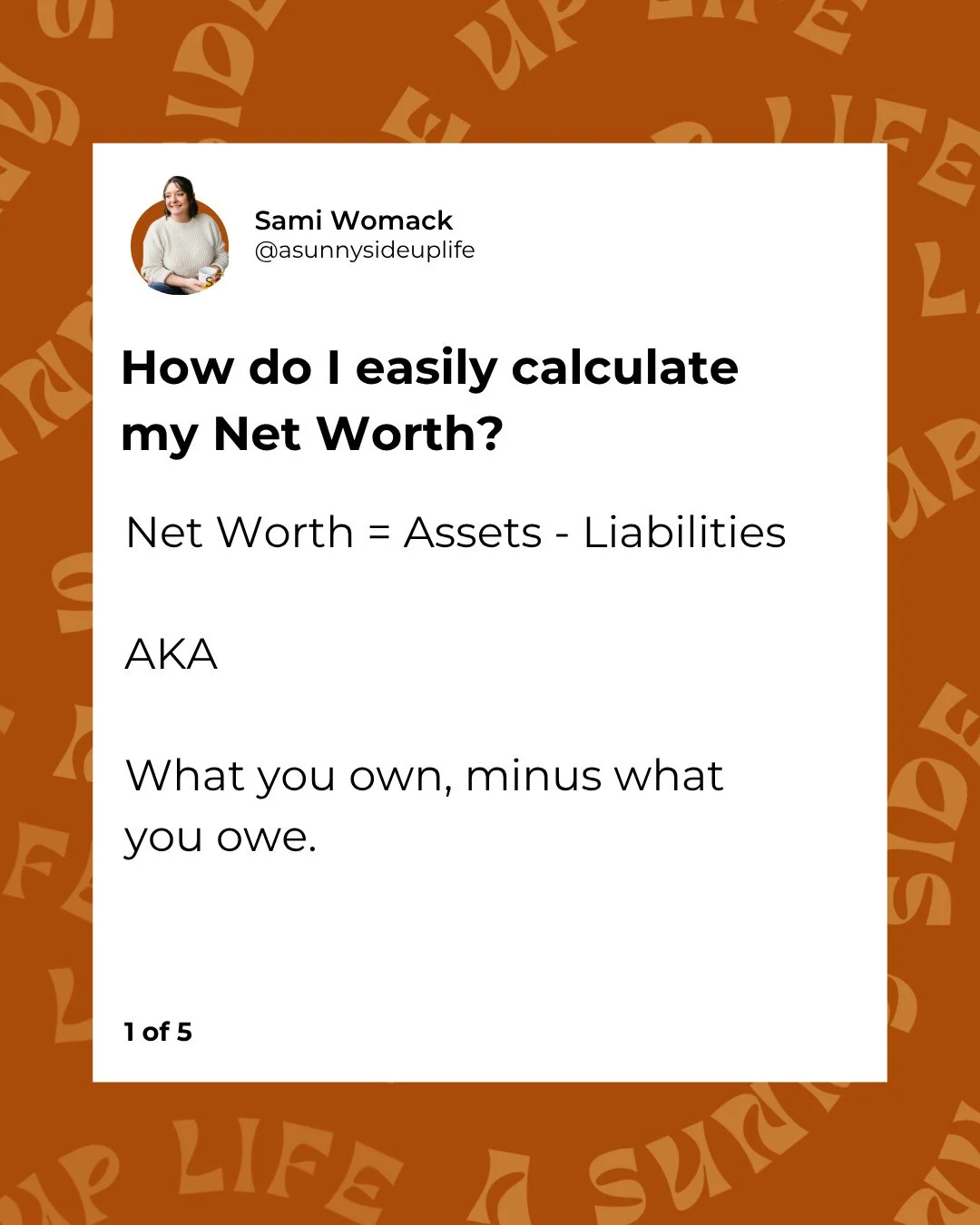 If you've seen my Net Worth updates on here and been curious how to calculate your own...this post is for you! 😘⁠
⁠
Still too overwhelmed? That's exactly why I offer 1:1 budget coaching services!⁠
⁠
Together, we&rsquo;ll organize your bills, spendin