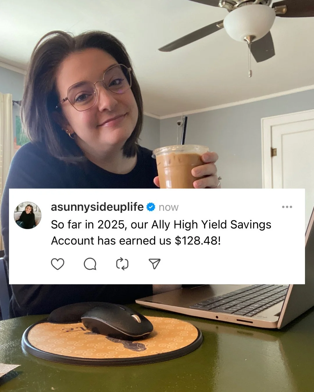 I love @ally for several reasons!⁠
⁠
1. High Interest Rates⁠
Ally offers competitive Annual Percentage Yields (APYs) on its savings accounts compared to a traditional brick-and-mortar bank. *at the time of posting it's 3.6%⁠
⁠
The interest is compoun