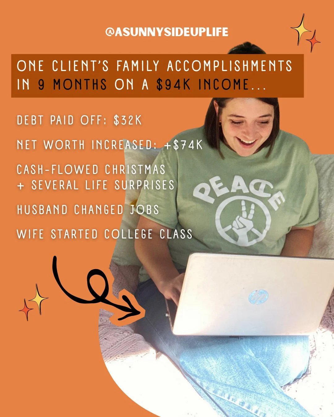 ✨I love celebrating my clients and their accomplishments!✨⁠
⁠
Talking about money is so vulnerable and scary! I mean...I get it! Money holds so much guilt, shame, fear, regret, and embarrassment -- all the feels!⁠
⁠
That's exactly why I LOVE MY JOB! 