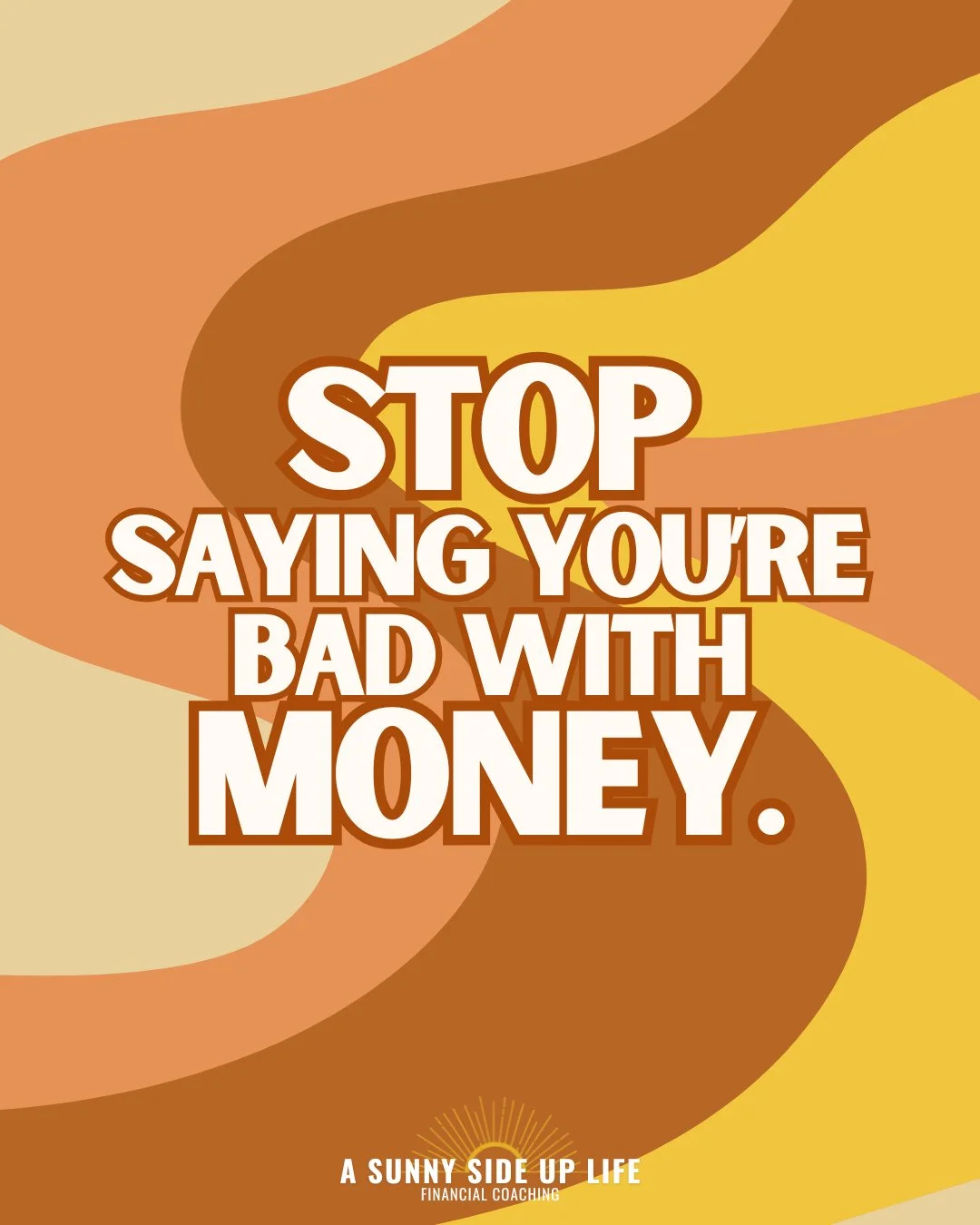 🛑NEWS FLASH: You're not bad with money.⁠
⁠
How many times have you said this?⁠
How many times have you thought this?⁠
How many times has someone accused you of this?⁠
⁠
Probably too many to count, but here's the truth: You're not bad with money -- y