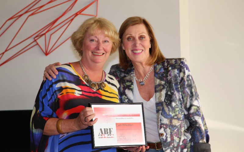 Cath Whiddon with Joan Butts