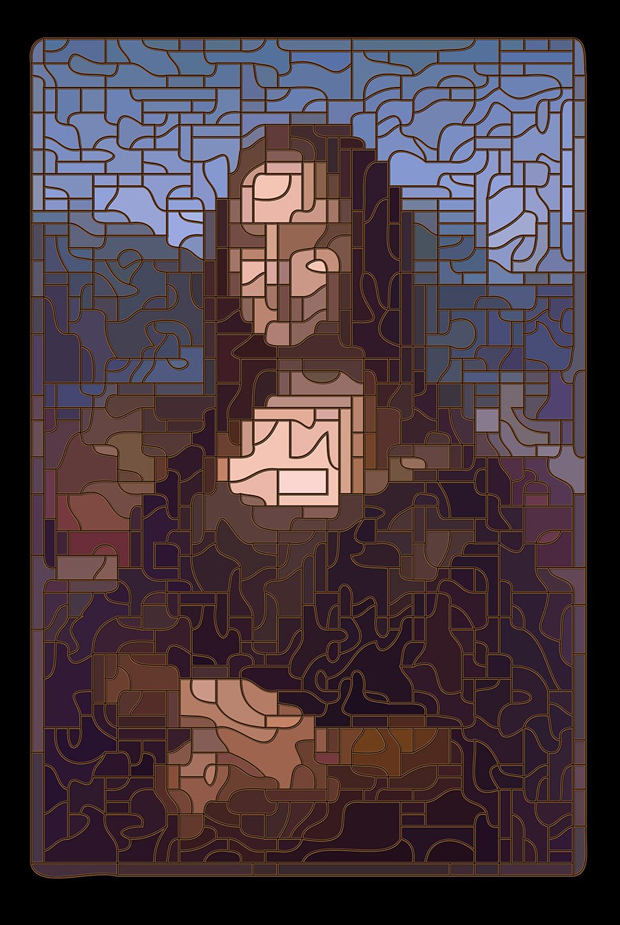 Stained Glass Mona