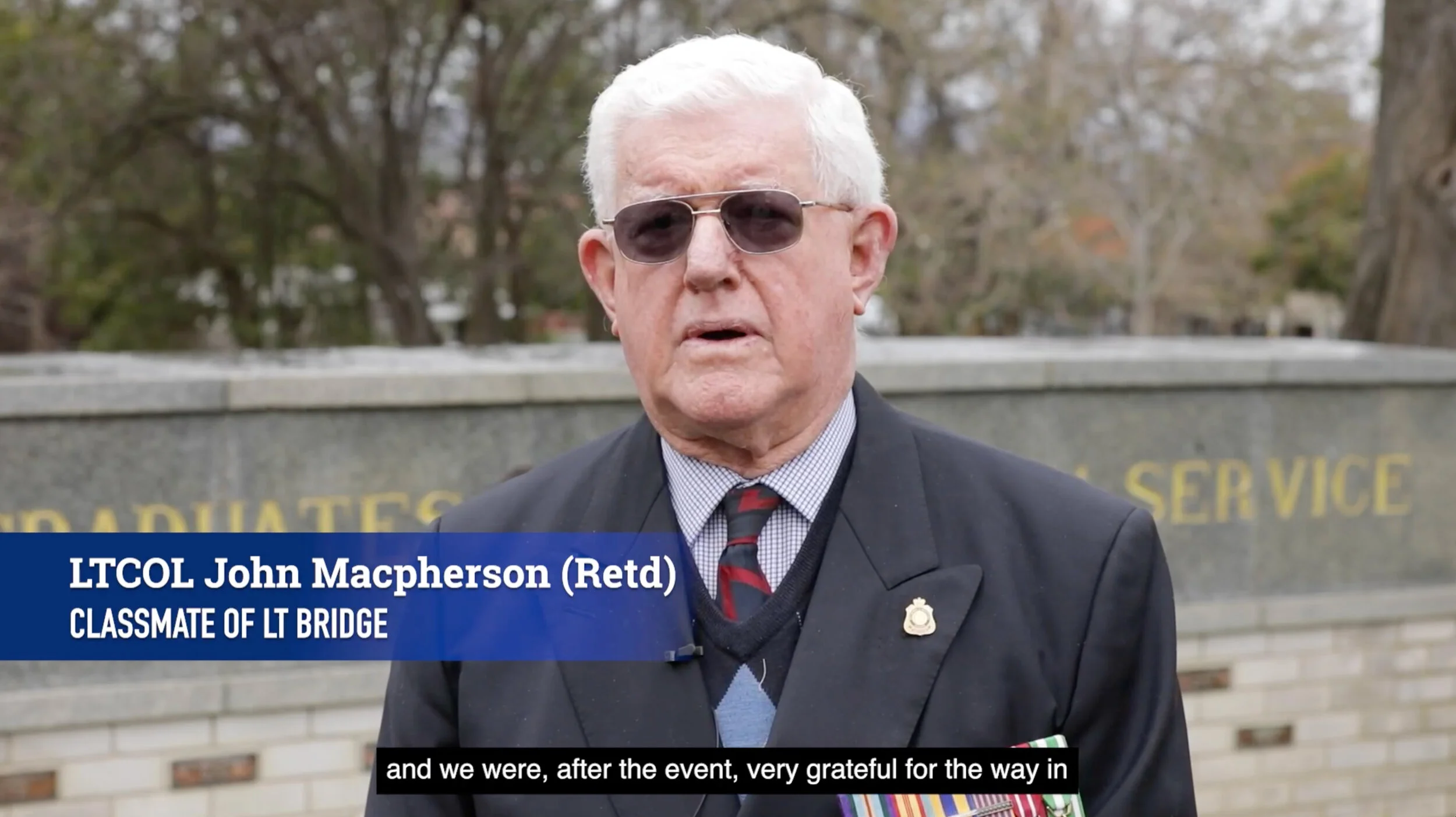 LT Clive Bridge memorial