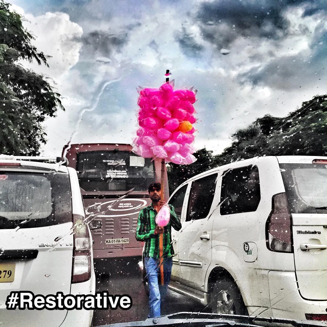 #StrengthsFinder #Restorative in #India. If only #Singapore had such an amazing sight.
This is such an ingenious way of carrying cotton candy along the busy streets of #Bangalore. For people with StrengthsFinder Restorative, they enjoy fixing problems and coming up with quick practical solutions.
Best described by the StrengthsFinder Restorative definition:
“The genius of Restorative talents is in your love of problems. While others shy away, your solution-oriented mind naturally gravitates toward these challenges.”
Problem: need to carry 51 pink & 1 yellow cotton candy packets through narrow spaces between traffic. Require easy access to the cotton candy to sell when vehicles come to a stop.
Restorative solution: put all 51 pink & 1 yellow cotton candy on a long stick held vertically. The height of the cotton candy would be above the cars and vans so as to maintain slim human profile for the holder. All this whilst effortless squeezing through densely congested roads.
And for this, children all over India can now enjoy. Waiting.
#StrengthsQuest #StrengthsSchool #StrengthsFinderSG #Asia #HumanResource #Gallup #SelfImprovement #SelfDevelopment #TrainingAndDevelopment #ProfessionalDevelopment #StrengthsFindercoach
Jason Ho StrengthsFinder Coach • Strengths School™ Singapore