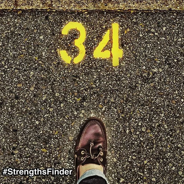 34 StrengthsFinder talents:
When it comes to success and doing your best, what are some of the strategies we can apply to give us a better chance?
For those who have taken the StrengthsFinder assessment, we now have 34 strategies to reach success.
By understanding these 34 strengths, you can start to leverage your own potential as well as the potential of your team members, partners, friends and family.
Start putting your best foot forward with these 34 strengths. (I took this in the carpark on my way to lunch today)
#StrengthsFinder #StrengthsQuest #StrengthsSchool #StrengthsPhilosophy #SelfImprovement #34Strengths #BestFootFoward #TheBestIsYetToBe