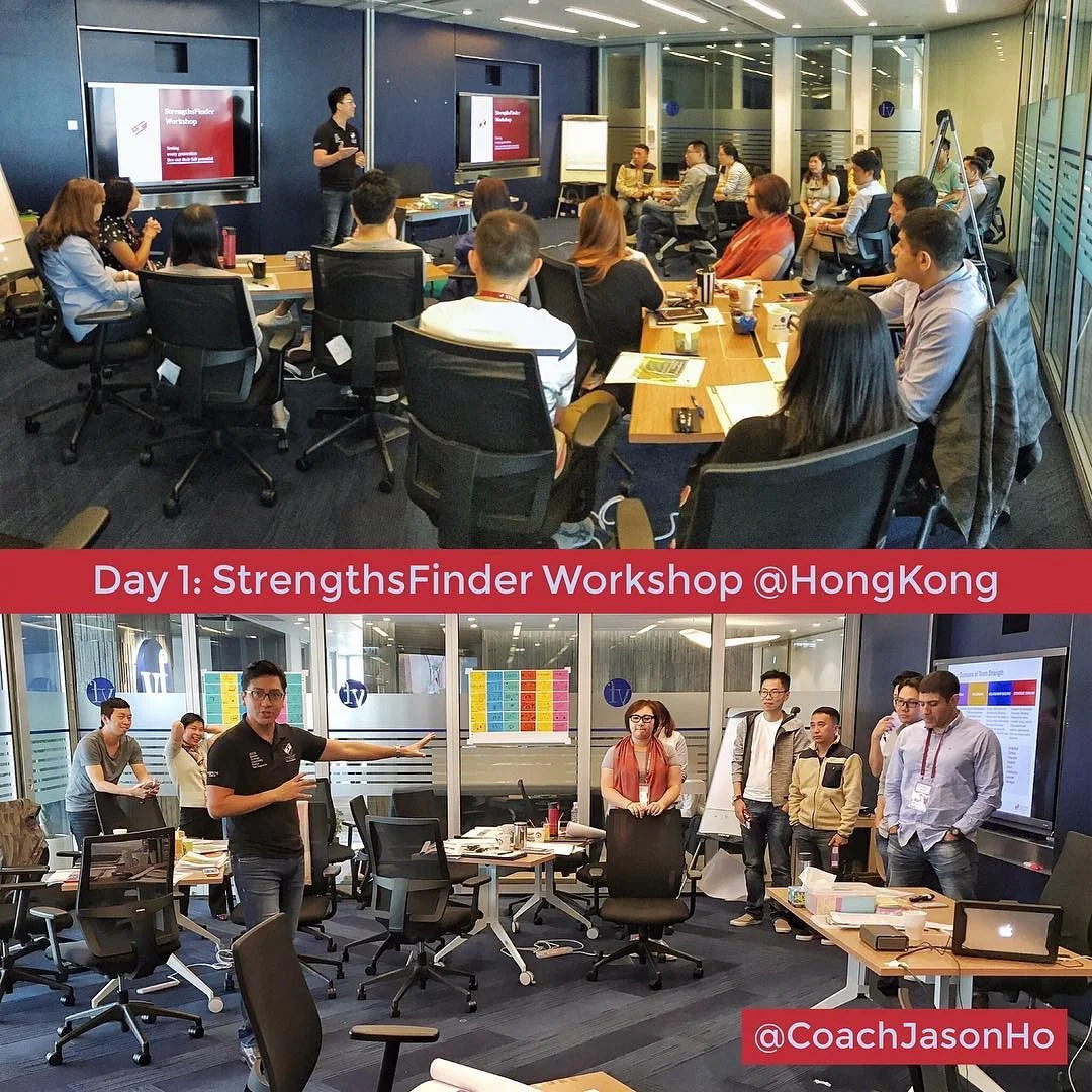 StrengthsFinder Workshop in HongKong with a great bunch of participants that are enthusiastic