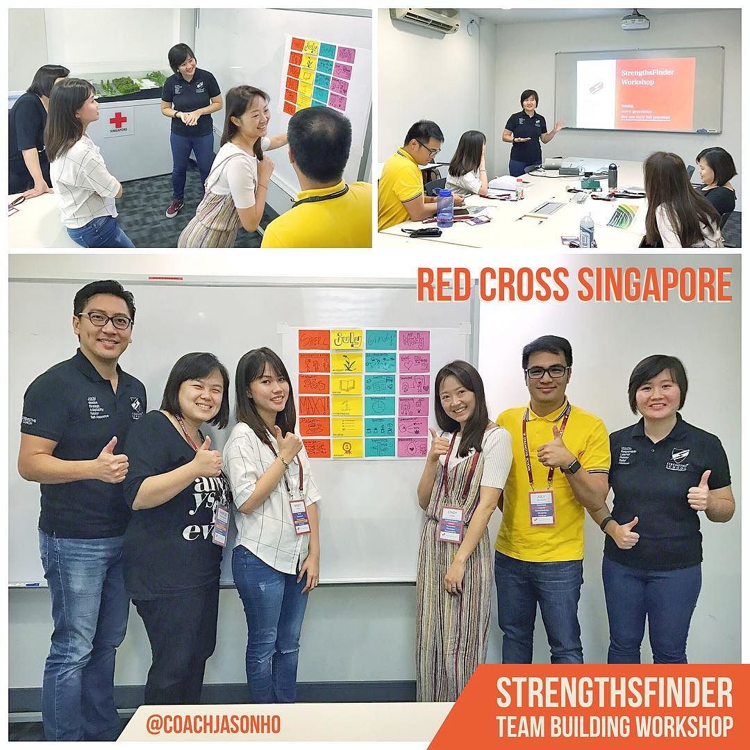 StrengthsFinder TeamBuilding Workshop for Singapore's #RedCrossSg at 15 Penang Lane (Red Cross House)