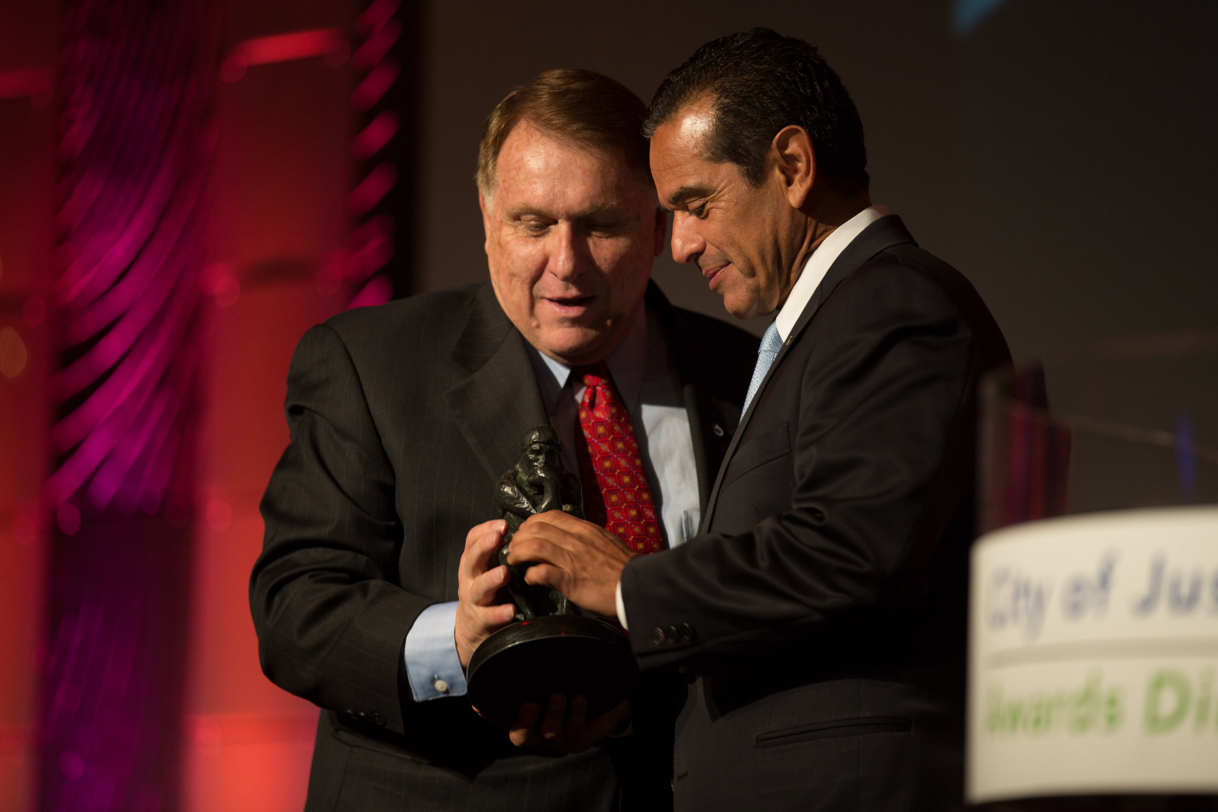 Jimmy Hoffa Jr and Mayor Villaraigosa