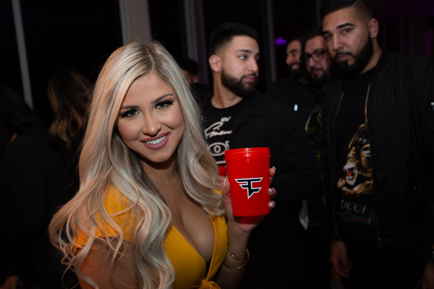 Los Angeles Party Photographer Girl with Faze Clan Drink