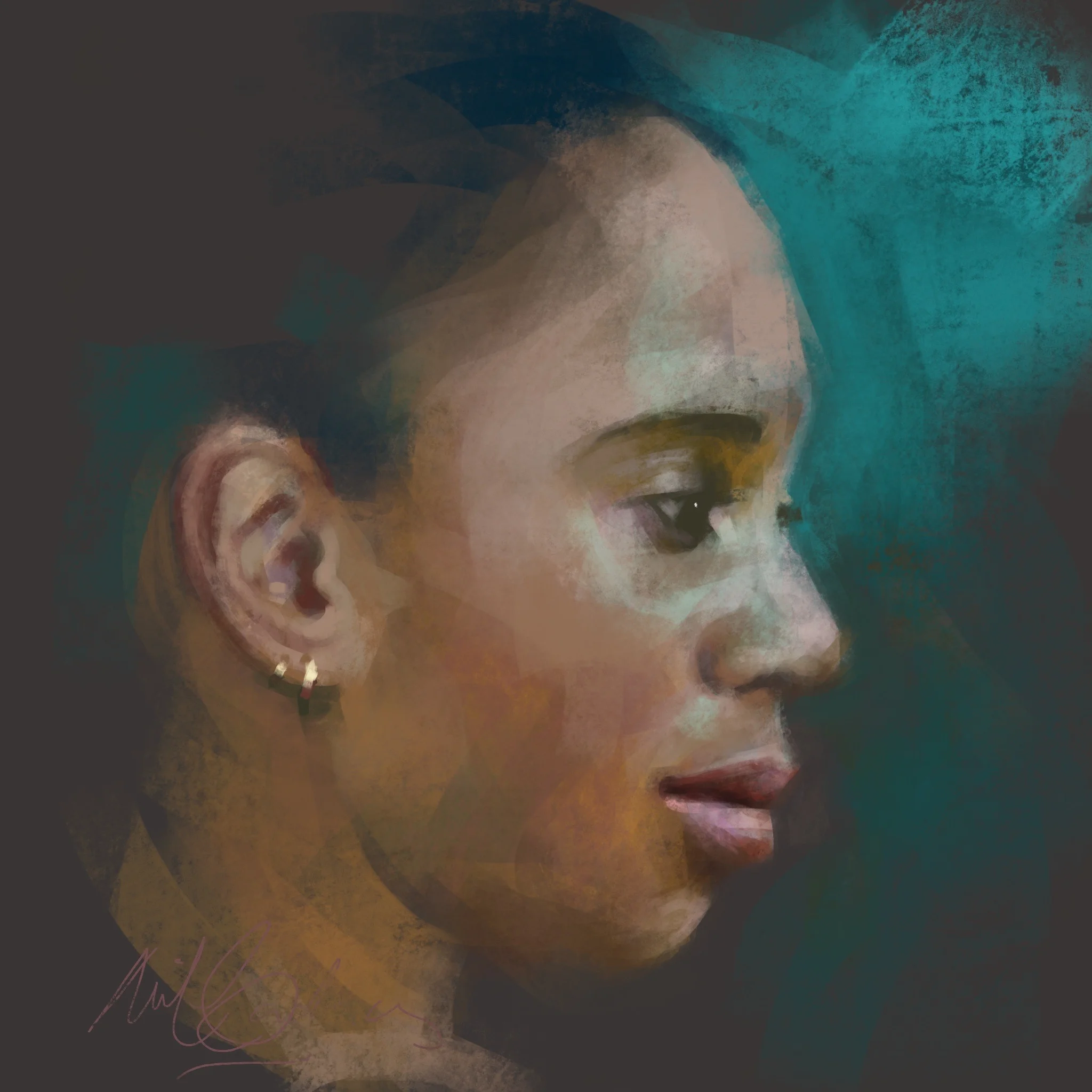 Digitally painted using Procreate on iPad pro