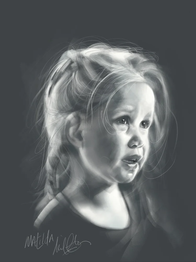 Digital illustration using the Paper app on iPad