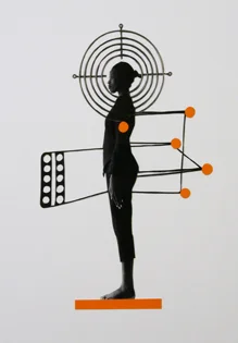 2014 - 5 , 100 % Dakar, Collage 30 x 40 cm