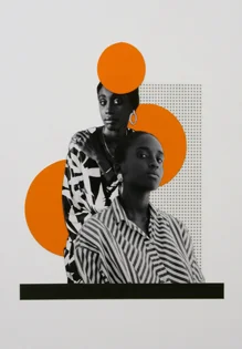 2014 - 5, 100 % Dakar, Collage, 30 x 40 cm