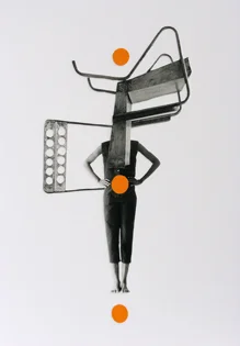 2014 - 5, 100 % Dakar, Collage, 30 x 40 cm