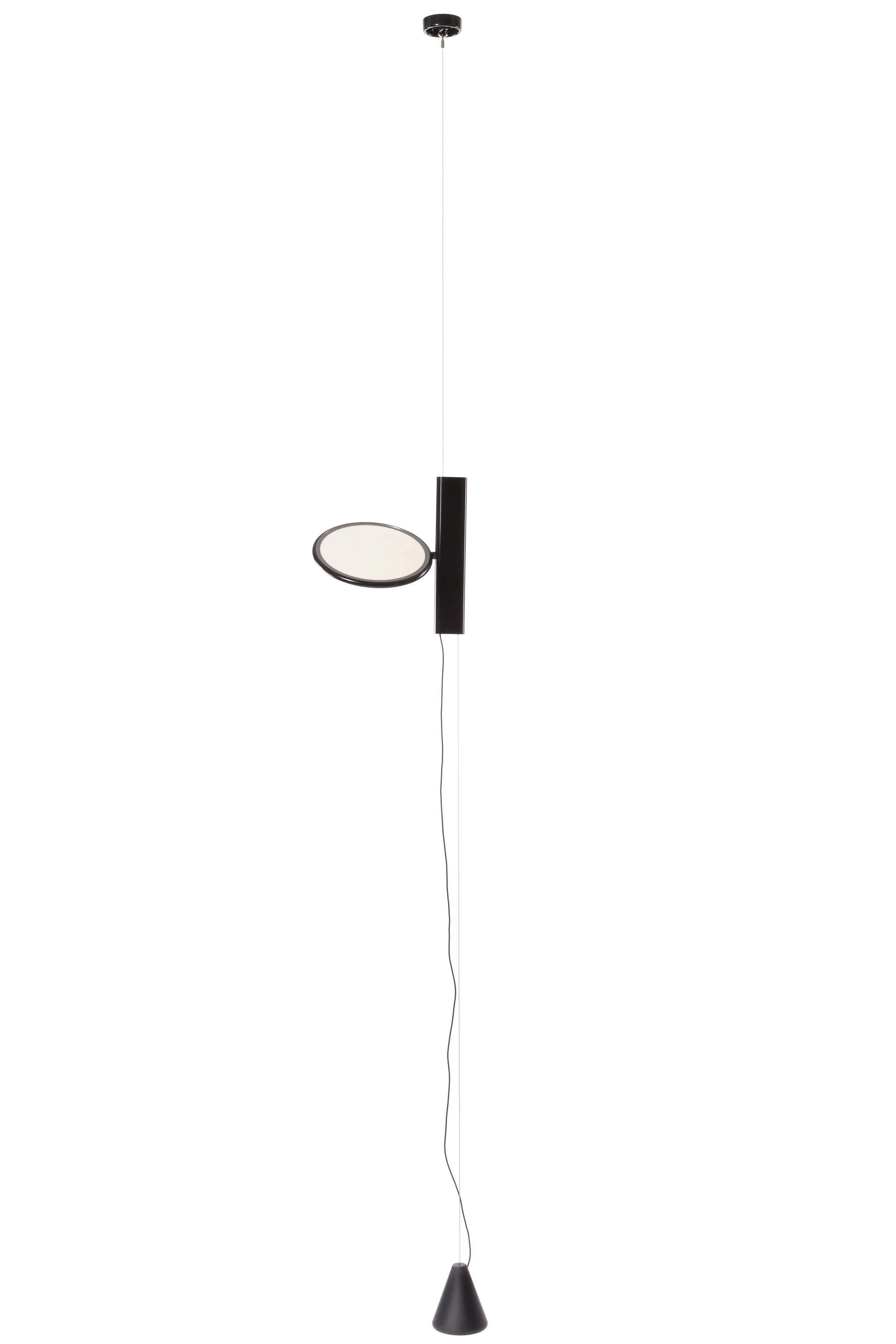 FLOS OK Lattian ja katon väliin kiinnitettävä valaisin I runko teräsvaijeria I 400 cm, Led 18W Ø20cm I €566