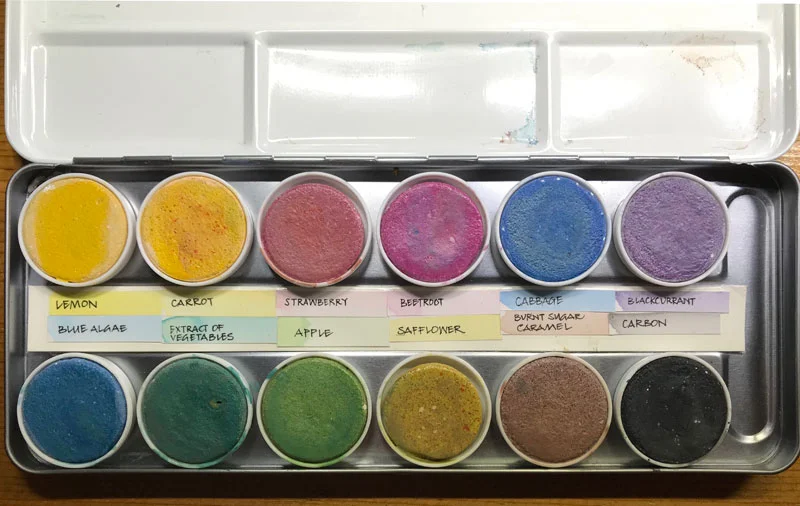 Natural dye paints