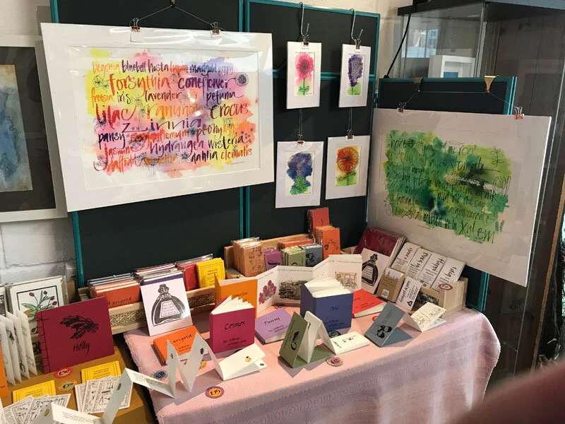 My stand at Turn End Open Studios