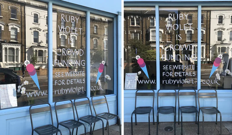 Ruby Violet’s Crowdfunding window