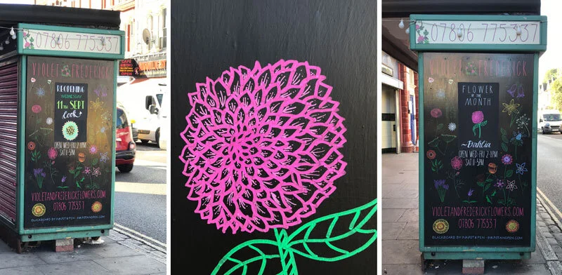 Violet & Frederick’s blackboards
