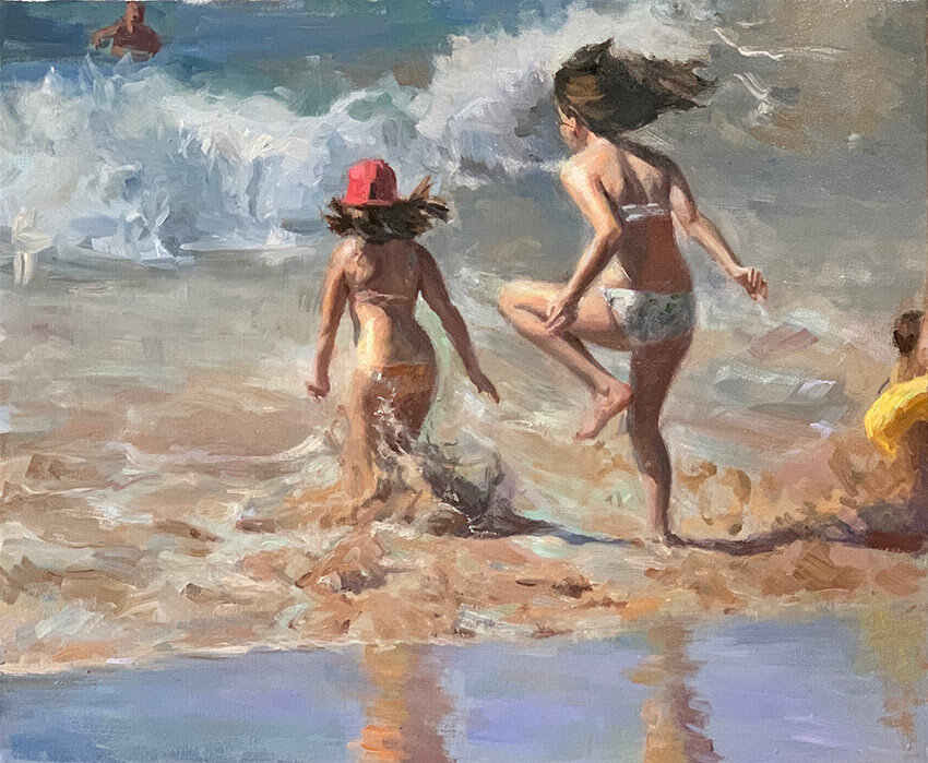 Frolicking-in-the-Shallow--Oil--20x24-2019.jpg