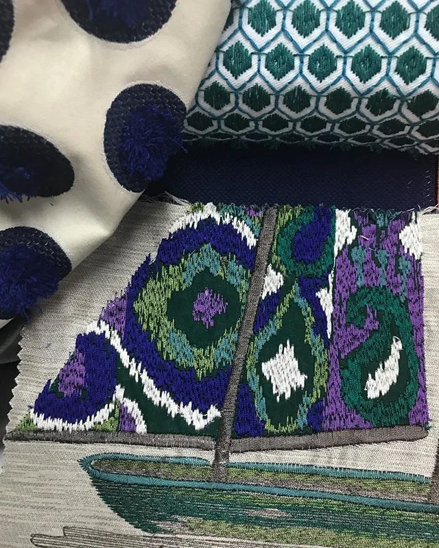 Sailing through the week #patternplay #bold #contrasting #statement #embroidery #classic #contemporary #details #whatwelove #timelessdesign #interiordesign #interiordecorating #interiorinspiration #brisbaneinteriors #brisbanedesign #sohointeriors